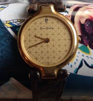 Vintage Pierre Cardin Quarz Swiss Armband Uhr Look Bild