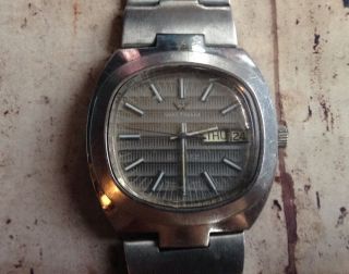 Vintage Herren Waltham Quarz Swiss Armband Uhr Look Bild
