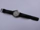 Herrenuhr Marke Junghans Armbanduhr Uhr Quartz Titanium Titan Leder Stil Schwarz Armbanduhren Bild 1