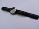 Herrenuhr Marke Junghans Armbanduhr Uhr Quartz Titanium Titan Leder Stil Schwarz Armbanduhren Bild 3
