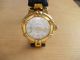 ♥ Goldene Maurice Lacroix Luxus Uhr Modell Calypso ♥ Neue Batterie ♥ Armbanduhren Bild 6