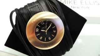 Mike Ellis 40mm Große Damenuhr,  Mit Extrabreitem Lederband,  Disigner Uhr Bild