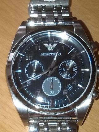 Emporio Armani Herren Chronograph Armband Uhr Ar0373 Bild