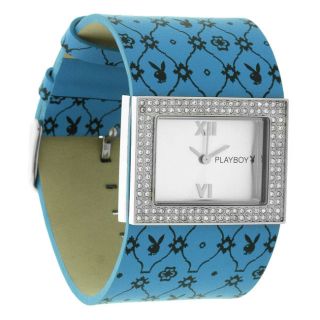 Damen Armbanduhr Playboy Leder Blau Pb0252bl Bild