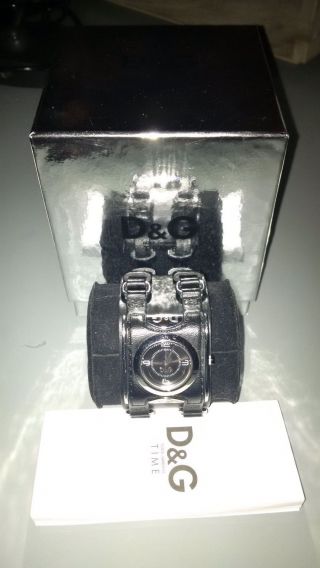 Dolce & Gabbana D&g Time Damen Armbanduhr Lederarmband Ref.  Dw0098 3xgetragen Bild