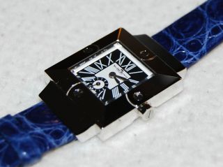 Van Der Bauwede Oxalis Blue Leather Strap Watch Uhr Swiss Made Bild