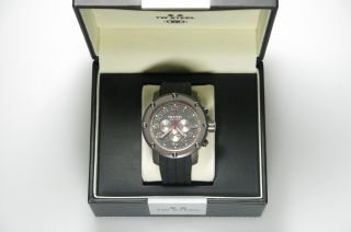 Tw - Steel Uhr Herrenuhr Tw - 613 Schwarz Armband Kautschuck Bild