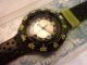 Swatch Scuba 200 Armbanduhr,  Schwarz Mit Neongrün Armbanduhren Bild 3