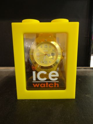 Ice Watch Si.  Yw.  U.  S.  09 Kautschuck Armband Herren Uhr Damen Siliyellowuni Bild