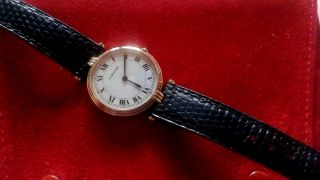 Cartier Vendome Trinity Armbanduhr Massiv Gold/dreigold Damen Großes Modell Bild
