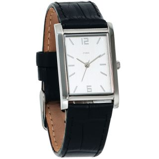 Jobo Damen - Armbanduhr Lederband Schwarz Bild