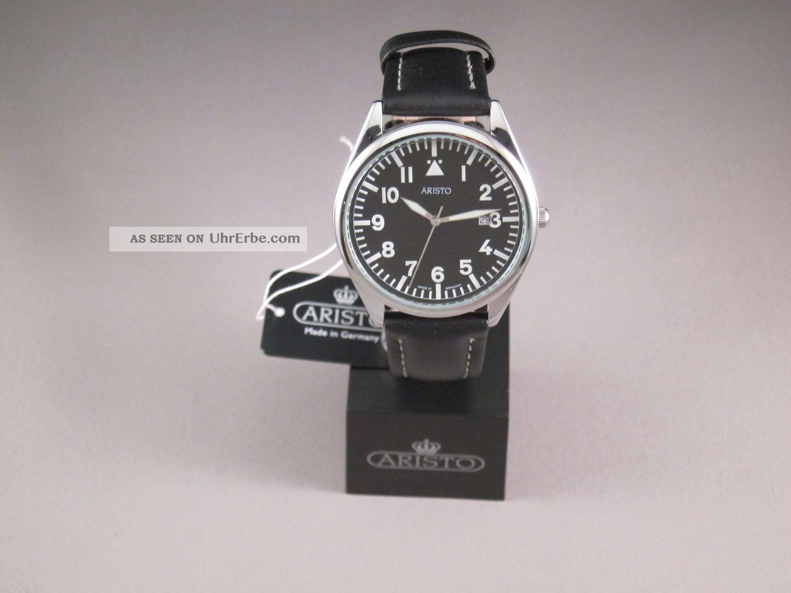 Aristo 4h156,  Klassische Armbanduhr,  Edelstahl,  Poliert,  Lederband,  Quarz Armbanduhren Bild