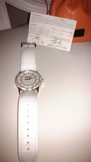 Uhr Dolce Gabbana D&g Damen Armbanduhr Weiß Silber Bild
