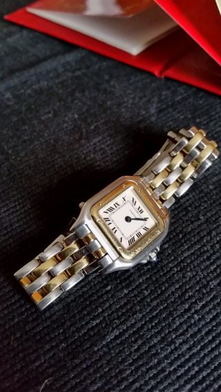 Uhr Cartier Panthere Bicolor,  Analog,  Damen Mit Zertifikat Bild