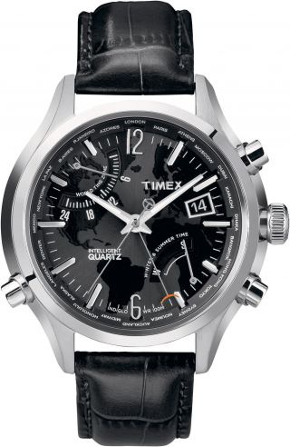 Timex Iq Weltzeit Herren Uhr T2n943 Bild