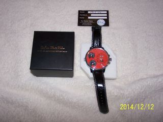 Armbanduhr Xxl Graf Von Monte Wehro Farbe Rot Lederarband - Rot Bild