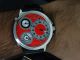 Männer Curtis & Co Große Rote Uhr 3 Zeitzone Armbanduhren Bild 9