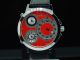 Männer Curtis & Co Große Rote Uhr 3 Zeitzone Armbanduhren Bild 2