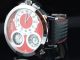Männer Curtis & Co Große Rote Uhr 3 Zeitzone Armbanduhren Bild 6