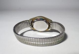 Vintage Uhr Image Quartz Armbanduhr Gold/silber Für Damen Mit Zugband 70/80er Bild