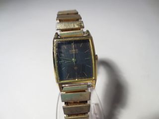 Racer Quarzuhr Armbanduhr Gold Für Herren Mit Zugband 70/80er Vintage Bild