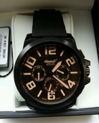 Ingersoll Bison N0.  42 Limited Edition Schwarz In4107bbor Uhr Armbanduhr Bild