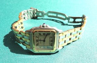 Cartier Panthere Armbanduhr Herrenmodell 3 Reihen Gold Bild