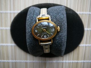 Uhr Damen Uhr Armbanduhr Zaria Gold 70er Jahre Made In Ussr Bild