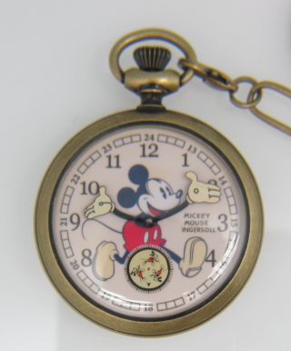 Ingersoll Mickey Mouse Taschenuhr; Referenz: Zr25835 Bild