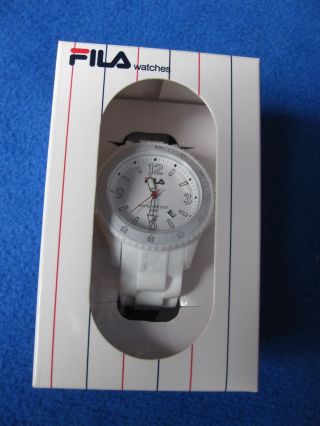 Fila Watch / Uhr,  Unisex,  Weiß,  Silikonarmband Bild