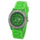 Modische Damenuhr Silikon Armbanduhr Strass Trend - Uhr Geschenkidee (u - D46) Armbanduhren Bild 3