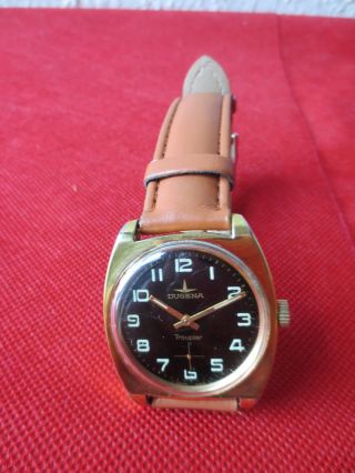 Dugena Troupier Vintage Herren Armbanduhr - Werk 3909 Bild