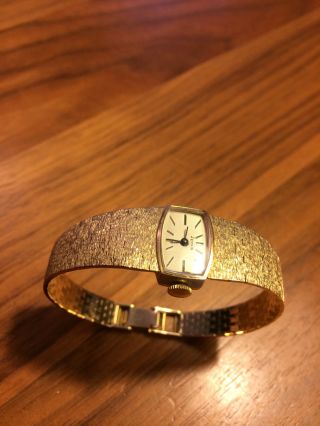 Armbanduhr 14kt Gold 585 Vintage 60er Jahre Bild