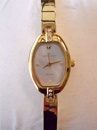 Vergoldete Meister Anker 087.  152 5/243 Quarz Damenuhr Armband Uhr Edelstahl Bild