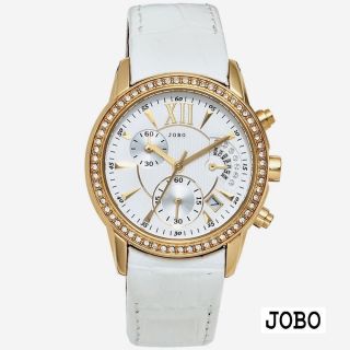 Jobo Damen - Armbanduhr Quarz Edelstahl Vergoldet Mit Swarovski - Elements Bild
