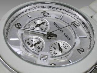 Michael Kors Uhr Logo Mk 8108 Xxl Luxus Schneeweiß Bild