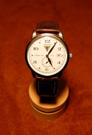 Junkers Uhr Fliegeruhr Serie Dessau 1926 Flatline 6334 Analog Bild