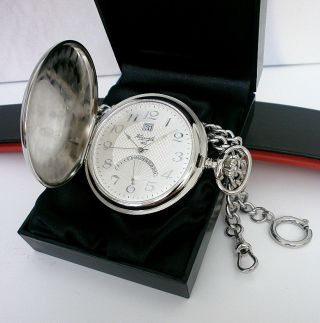Kienzle Taschenuhr,  Savonette/sprungdeckel & Uhrenkette Bild
