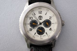 Timberland Uhr 85076g Armbanduhr Lederband 100 M Wasserdicht - Neue Batterie Bild