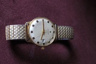 Junghans Uhr Automatik Datumsanzeige 585er Gold Mit Flex - Armband Funktioniert Bild