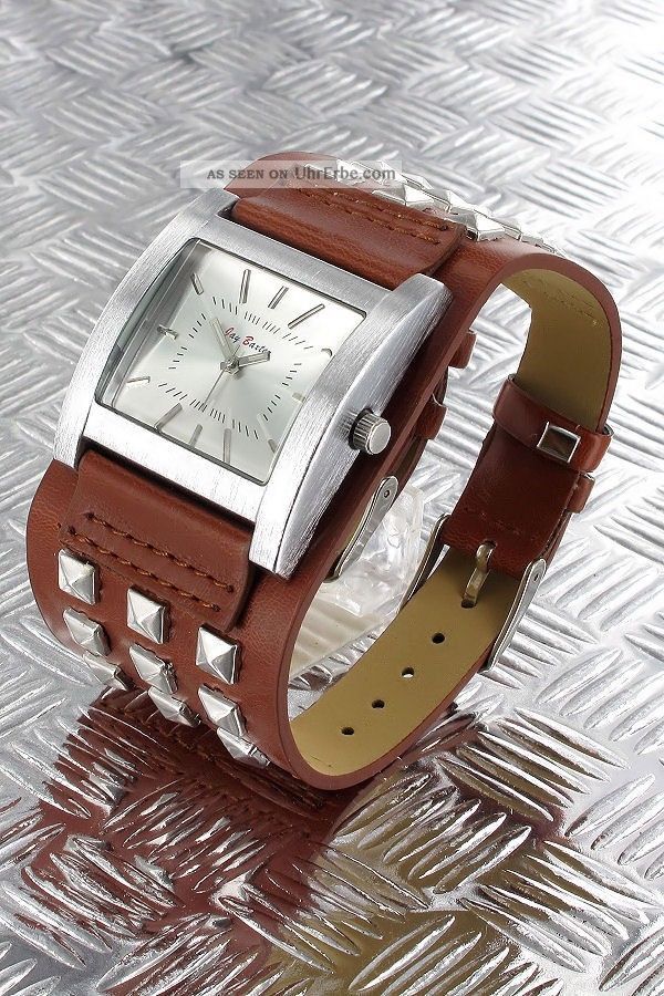 Jay Baxter Herren Damen Uhr Armbanduhr Quarz Unisex Biker Uhr Armbanduhren Bild