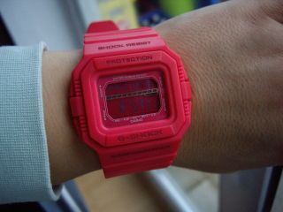Tolle Pinke Casio Uhr Gls 5500mm - 4er,  Toller Bild