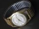 Nitava,  Hau 50er Jahre,  17 Rubis Handaufzug,  Vergoldet Armbanduhren Bild 1