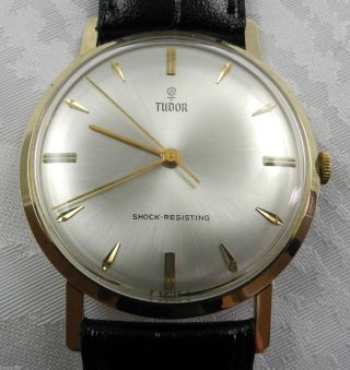 Tudor 585er Gelbgold Herrenuhr Uhr Armbanduhr Bild