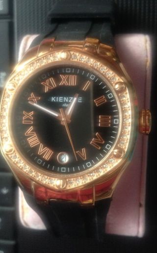 Kienzle Herren O.  Damen - Armbanduhr Xl Analog Silikon Schwarz Bild