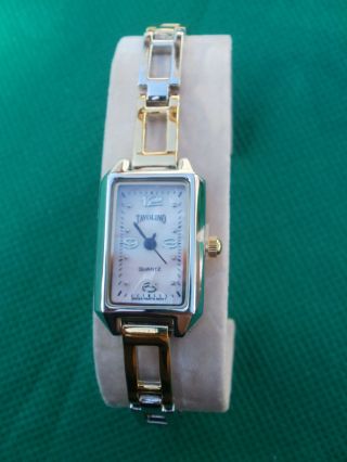 Neue Armbanduhr,  Silber/gold Mit Rosa Perlmutt Ziffernblatt,  Quartz Bild