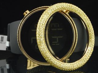 Armbanduhr Herren Techno Art Techno Com Kc Joe Rodeo Maß Gelb Simuliert Diamant Bild