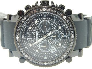 Uhr Herrenuhr Jojino/jojo/joe Rodeo Schwarz Diamanten Uhr 2.  25 Ct 47mm Ij - 1173 Bild