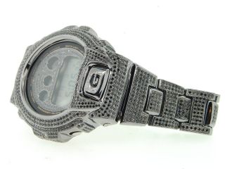 Armbanduhr G - Shock/g Shock 10 Karat Schwarz Simuliert Diamant Maßgefertigt Joe Bild
