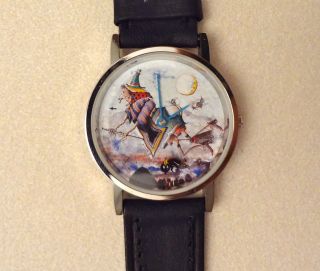 Armbanduhr Uhr Künstleruhr Reiner Hercks Lederband Kinderuhr Artes Kunsthaus Bild